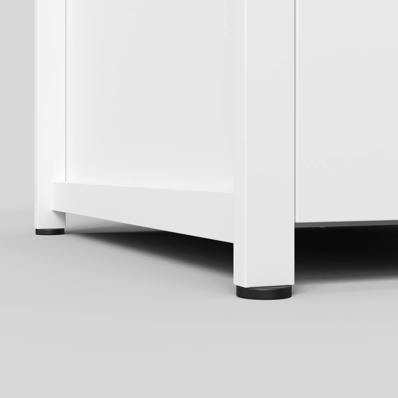 Laundry Cabinet with Drawer and Double Doors, Heavy Duty Washer Stand Storage Cabinet Utility Storage Cabinet