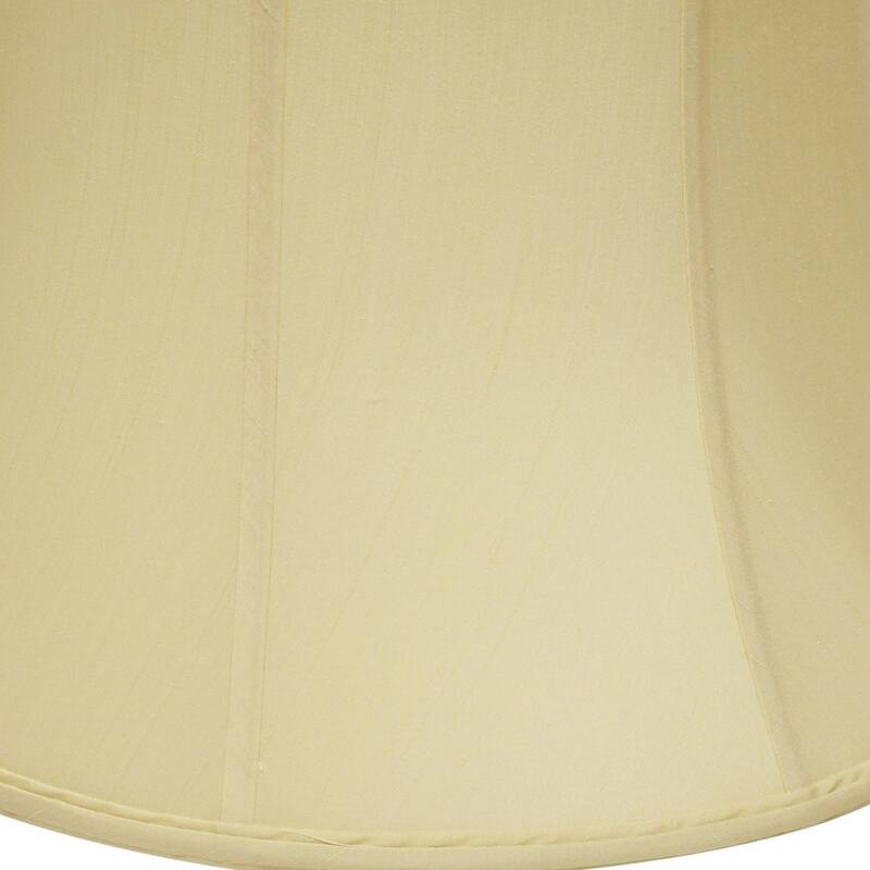 18" Antique White Drum Monay Shantung Lampshade - 17.5" L x 17.5" W x 9.5" H
