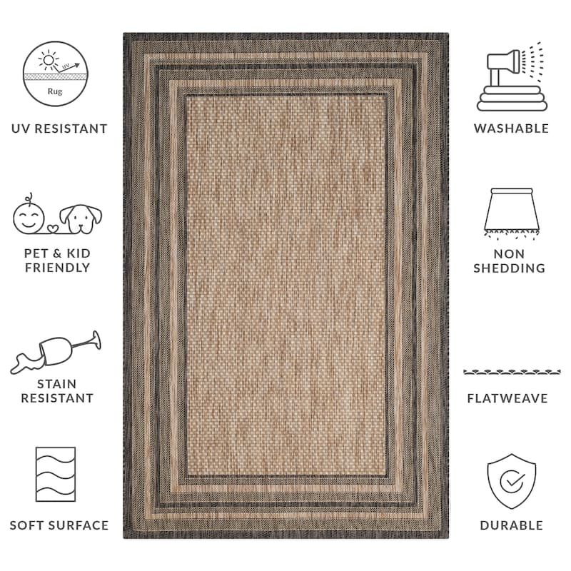 SAFAVIEH Courtyard Vickie Indoor/ Outdoor Waterproof Patio Backyard Rug