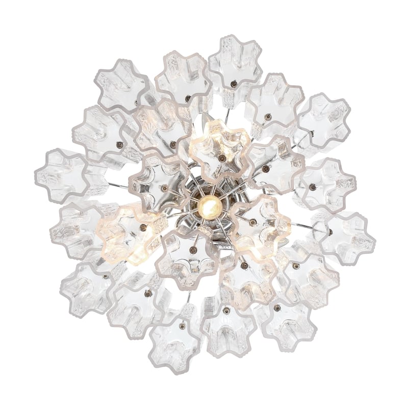 Crystorama Lighting Group ADD-300-CL Addis 4 Light 18" Wide Waterfall