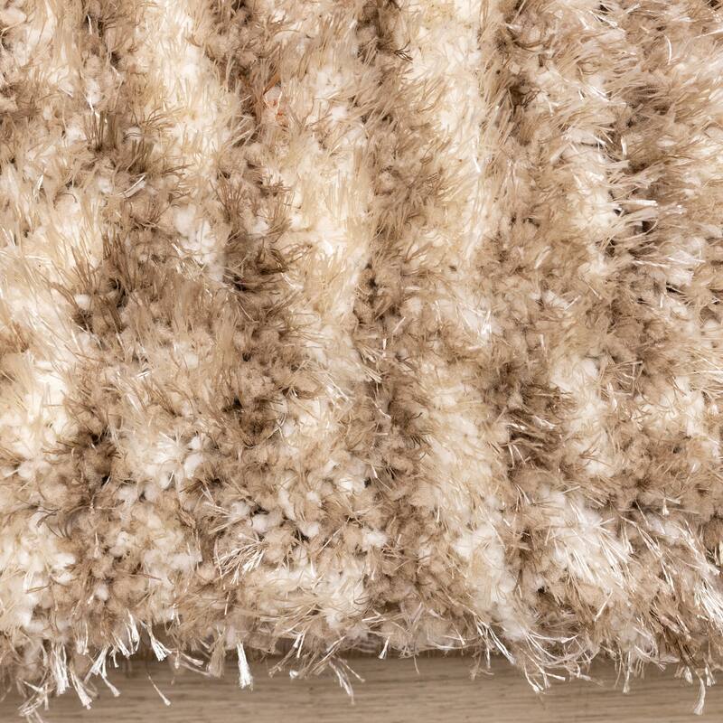 Orange Taupe Cream Sandbanks Soft Living Room Rug