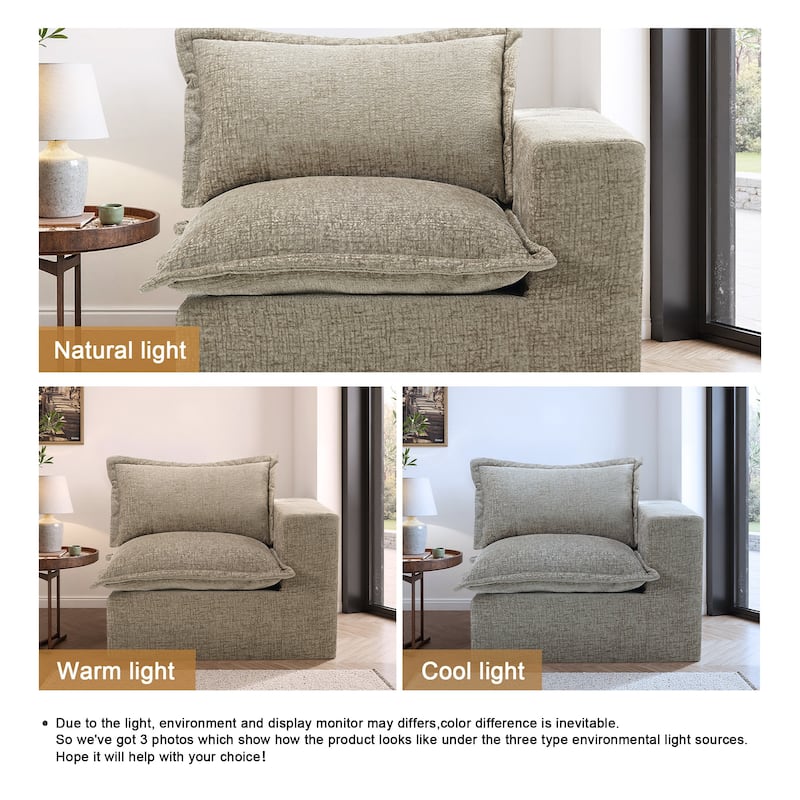 Comfy Cloud Couch Plush Modular Sectional Sofa For Living Room