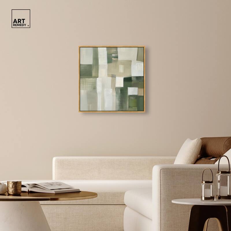 Pale Jade Green II Canvas by Art Remedy
