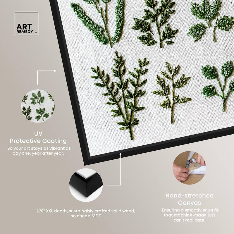 Stitched Sprout II Canvas by Art Remedy