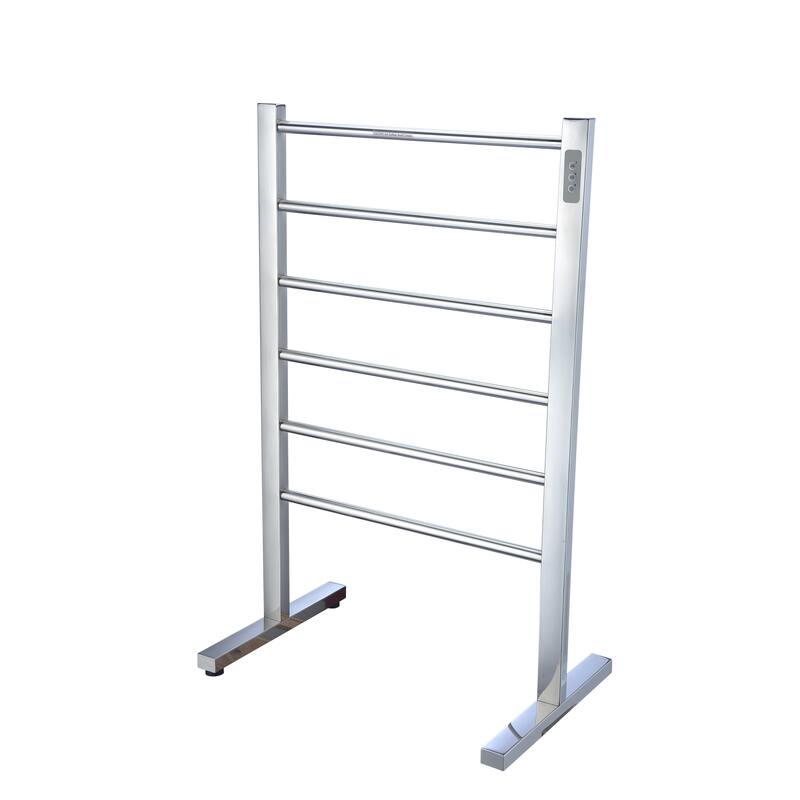 ANZZI Kiln 6-Bar Floor Mount Electric Towel Warmer - Polished Chrome