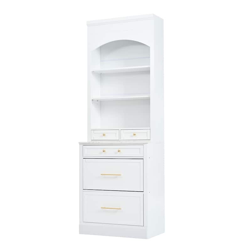 83.7 Inch Tall Kitchen Pantry, Kitchen Hutch, Display Cupboard Cabinet