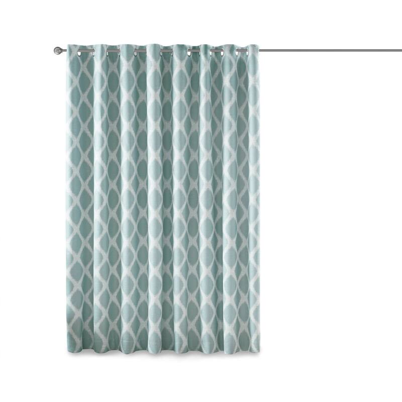 SunSmart Kagen Printed Ikat Blackout Patio Curtain