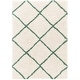 preview thumbnail 43 of 161, SAFAVIEH Hudson Shag Estella Diamond Trellis 2-inch Thick Rug 4' x 6' - Ivory/Green