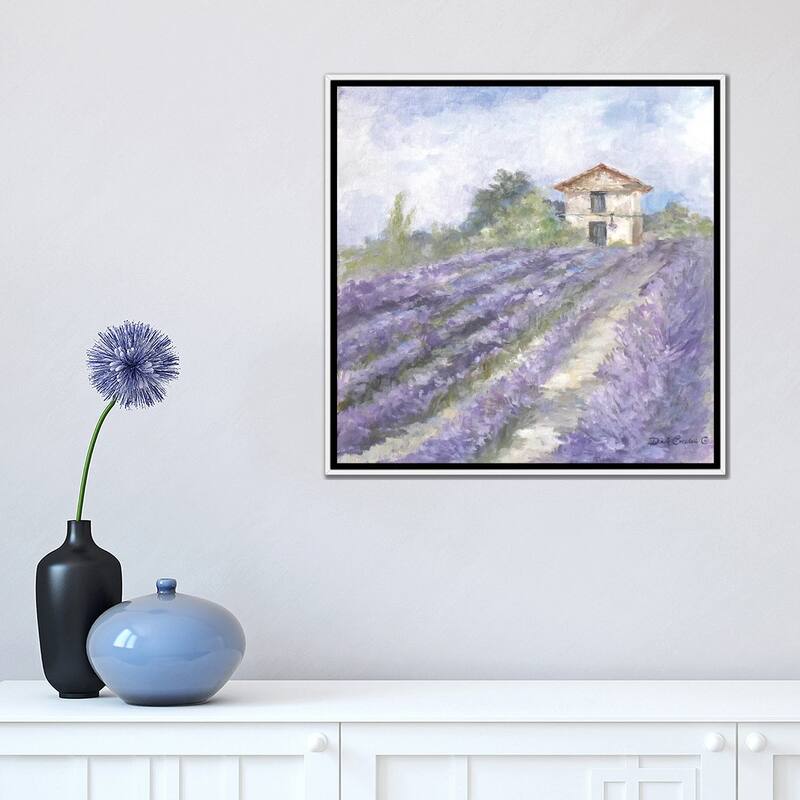 iCanvas "Lavender Fields" by Debi Coules Framed Canvas Print