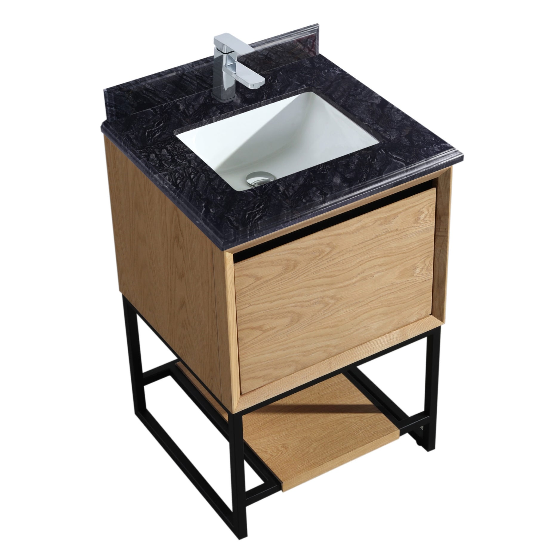 Miseno MV-24-313SMR Alto 24" Free Standing / Wall Mounted Single Basin
