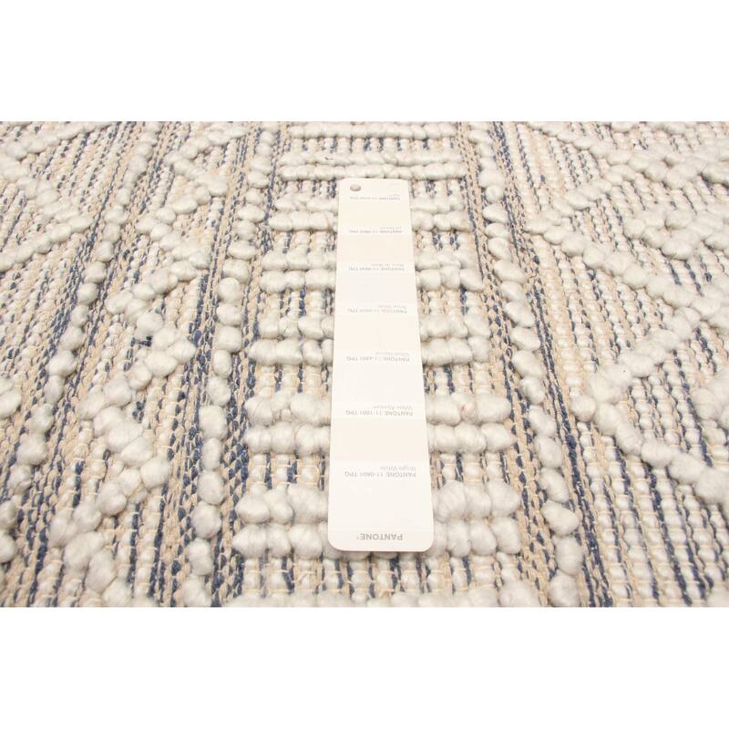 ECARPETGALLERY Braid weave Sienna Cream Wool Rug - 5'2 x 7'3