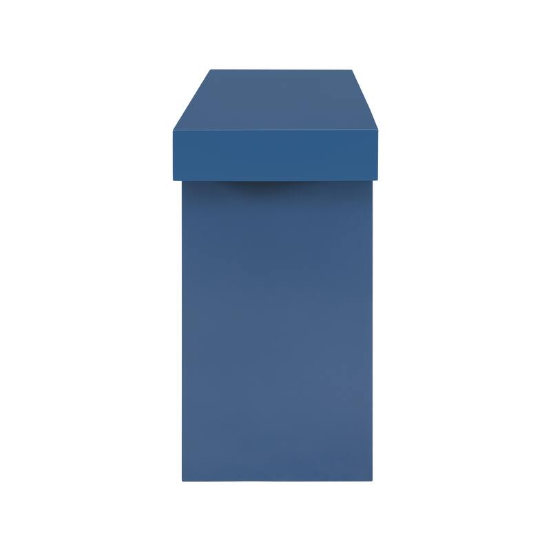 Large 60" Console Table with Geometric Clean Lines Design and Adjustable Feet