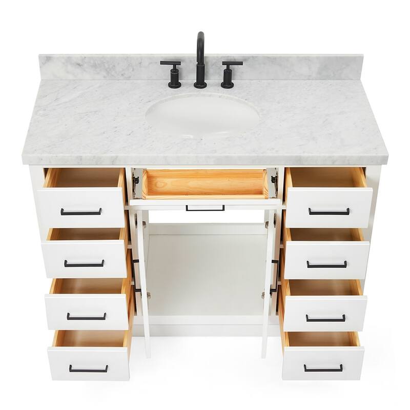 Ariel T049SCWOVO Hepburn 49" Free Standing Single Basin Vanity Set
