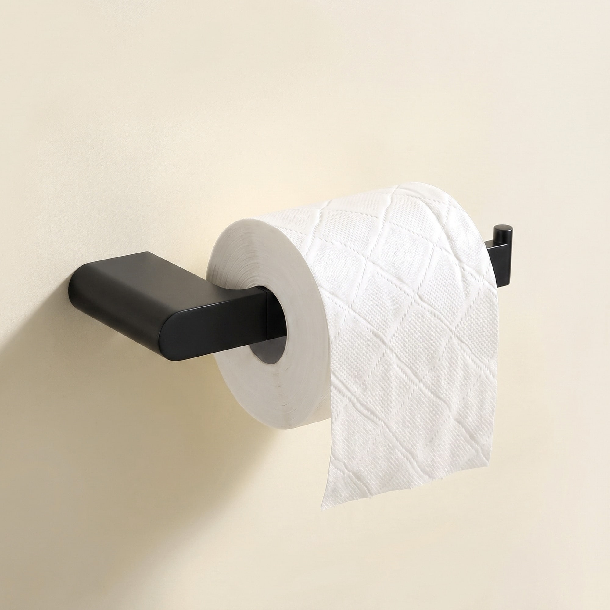 6.7" Wall-Mounted Stainless Steel Toilet Paper Holder, Minimalist Bathroom Tissue Holder