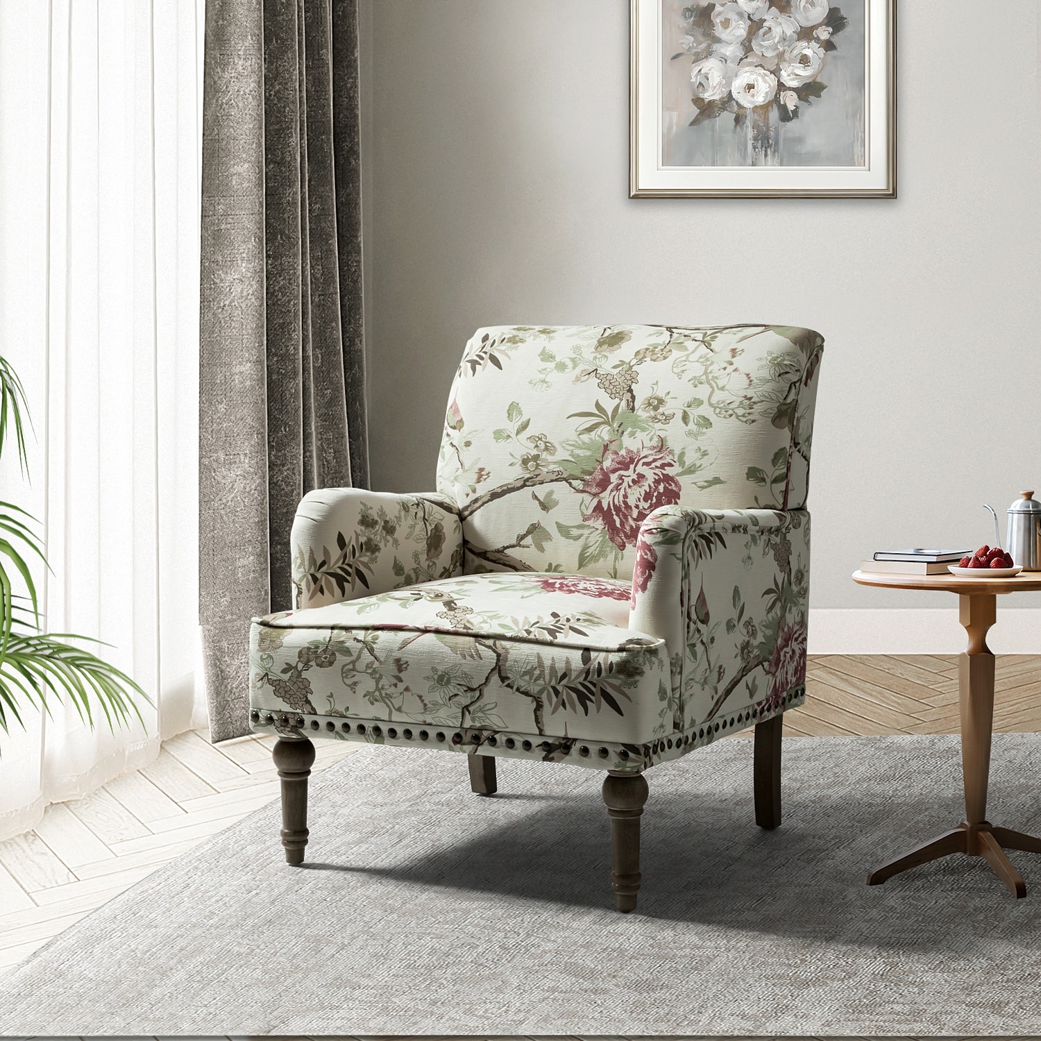 Floral reading chair hotsell