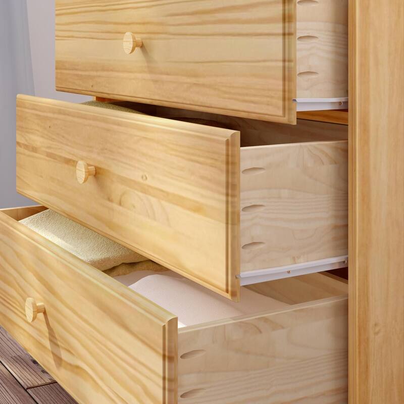 Max and Lily Classic Solid Wood 5-Drawer Dresser