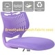 preview thumbnail 22 of 36, HomyLin Plastic Mesh Adjustable Armless Desk Chair with Rolling Wheels Kids Teen