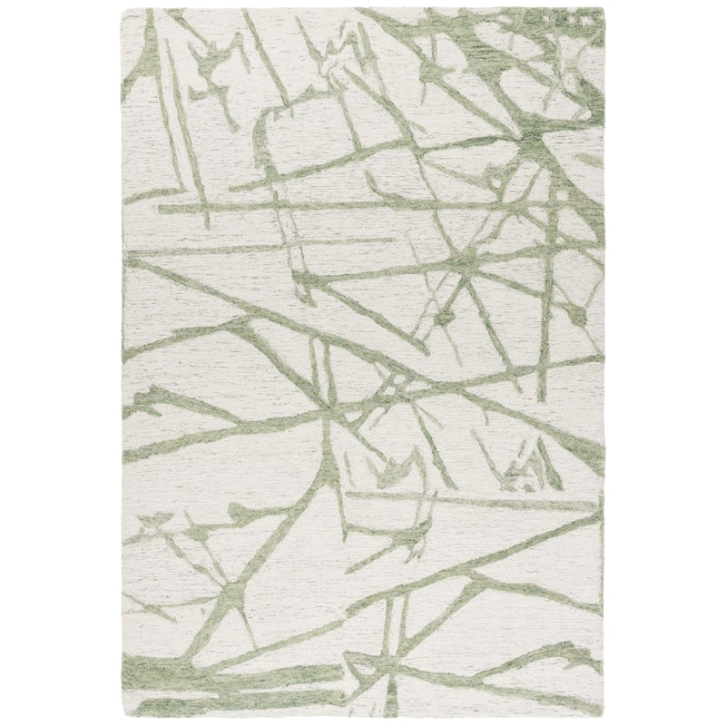 SAFAVIEH Handmade Ebony Jabina Modern & Contemporary Wool Rug