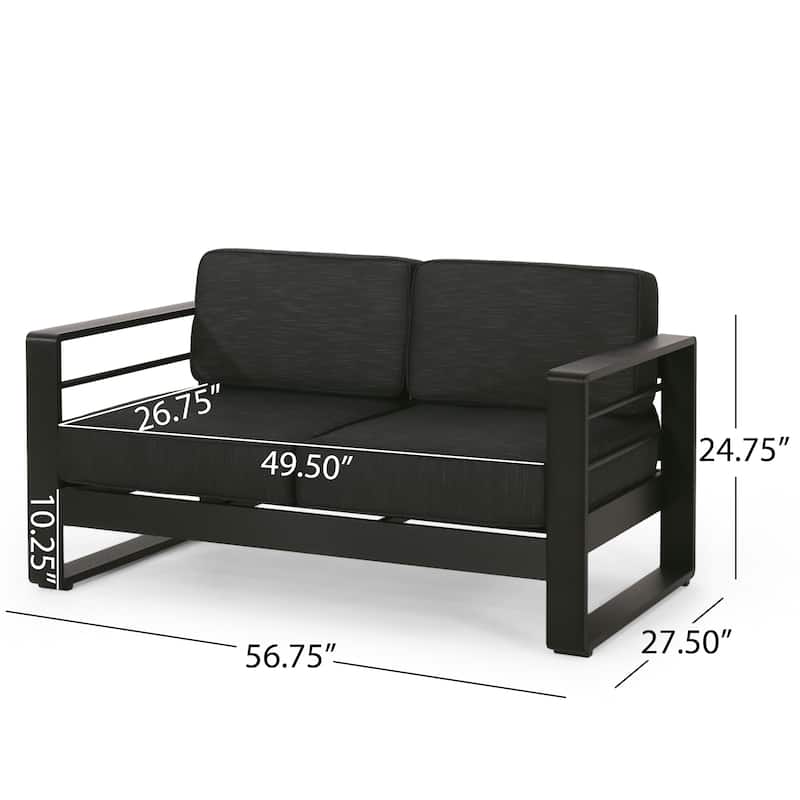 Maya Bay Aluminum Chat Set by Christopher Knight Home
