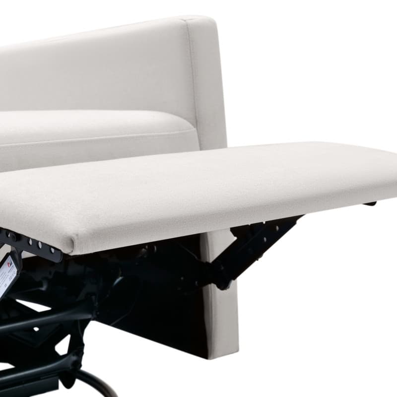 Modern Linen Rocker Plush Seating Glider Swivel Recliner Chair