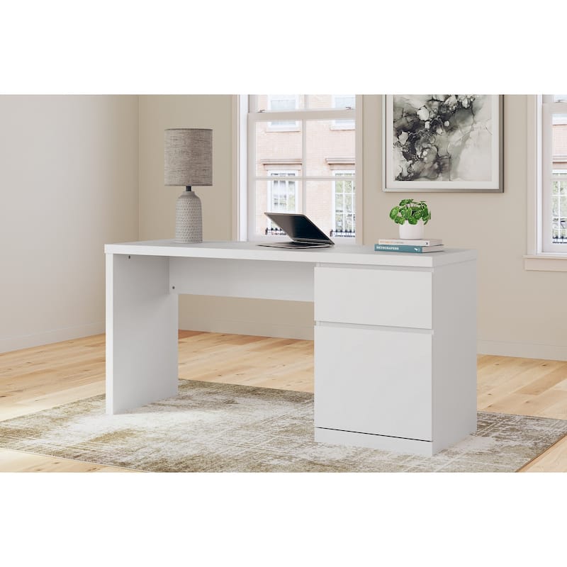 Signature Design by Ashley Onita White 60" Home Office Desk