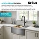 preview thumbnail 42 of 86, KRAUS Kore Workstation Farmhouse Apron Stainless Steel Kitchen Sink