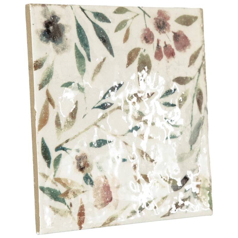 Merola Tile Mayolica Garden 5-7/8" x 5-7/8" Ceramic Wall Tile