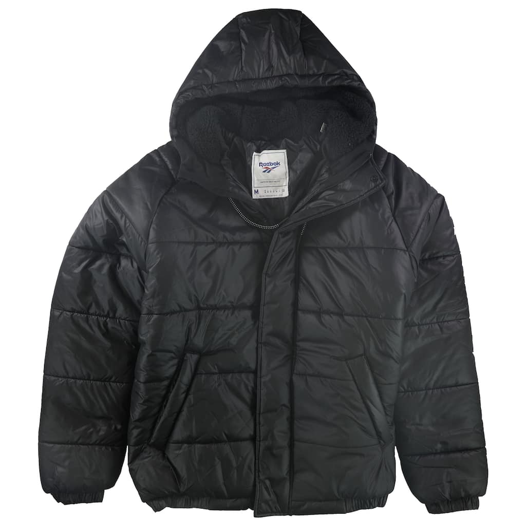Reebok Mens Classic Bomber Jacket,, Black, Medium (Regular)