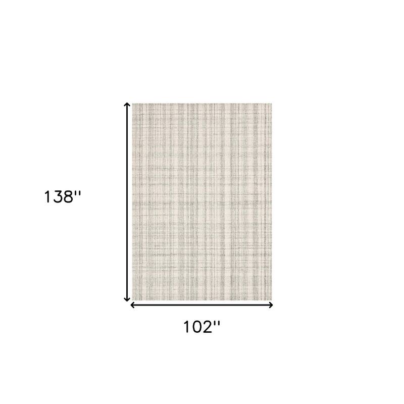 HomeRoots Plaid Transitional Rectangle Area Rug