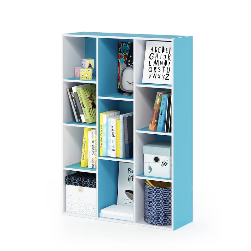 Furinno 11-Cube Reversible Open Shelf Bookcase