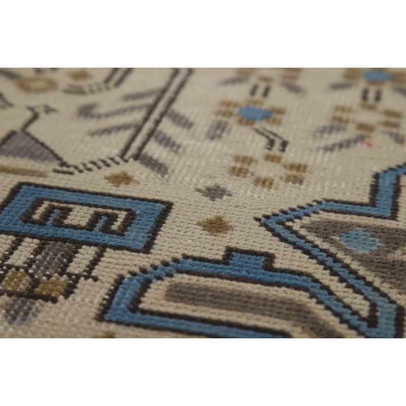 Traditional Tabriz Persian Rug Living Room Hand-Knotted Wool Carpet - 8'4"x 10'9"