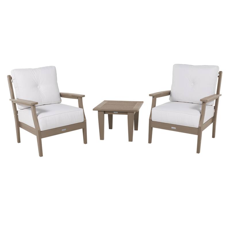 HIGHWOOD Lehigh 3-Piece Deep Seating Chair Set - Bliss Linen
