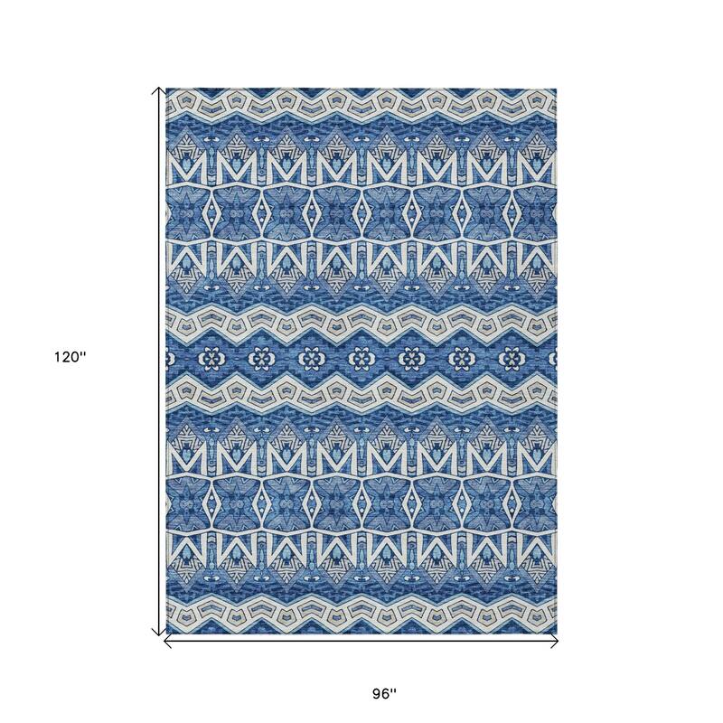 HomeRoots Moroccan Transitional Rectangle Outdoor Rug