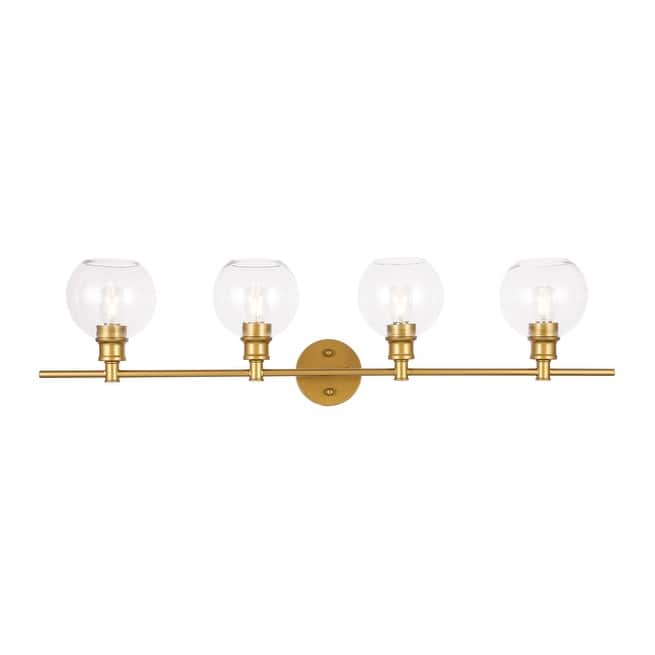 Camille Clear Glass 4-light Wall Sconce