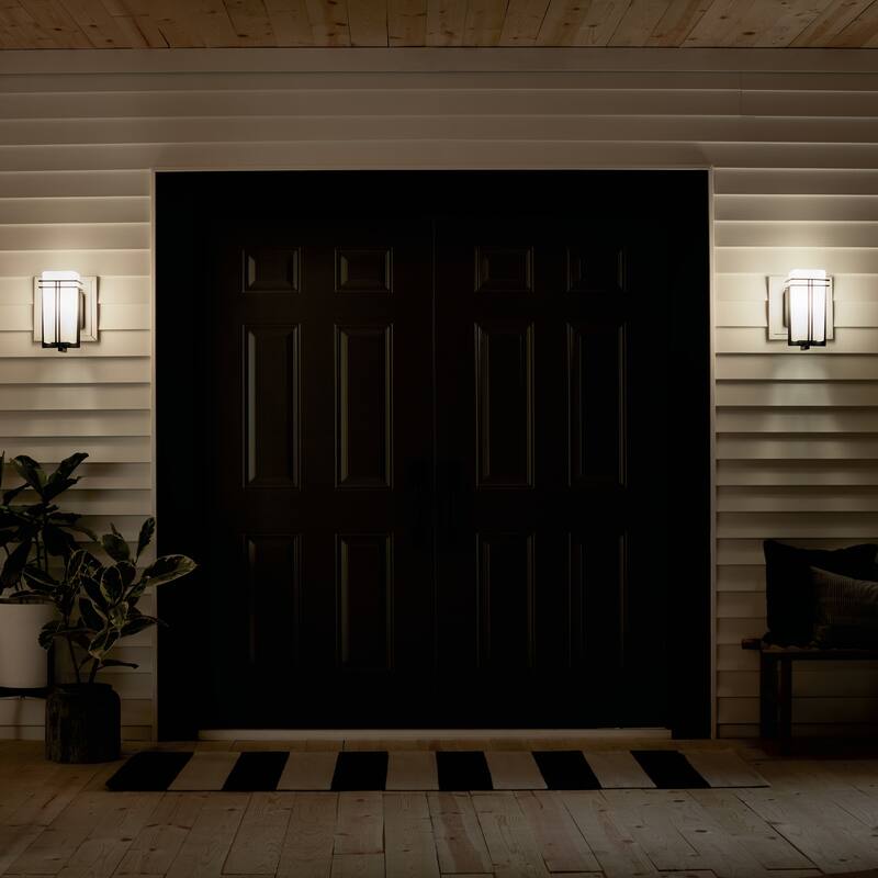 Kichler Lighting Tremillo Collection 1-light Black Outdoor Wall Lantern