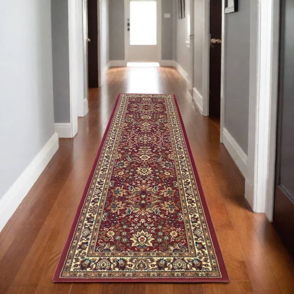 HomeRoots Oriental Traditional Runner Area Rug