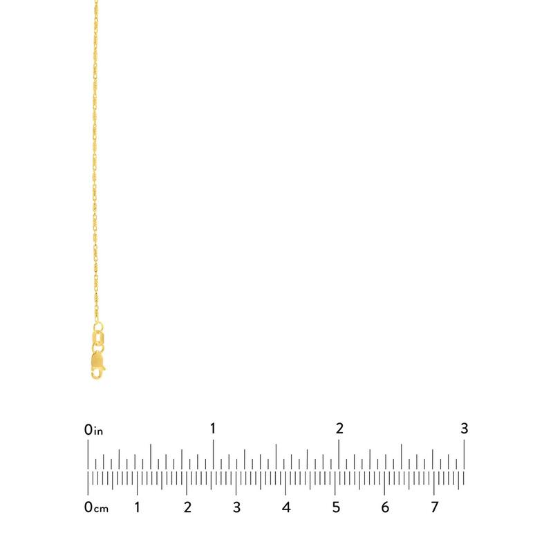 Curata 14k Yellow Gold 1.05mm Lumacina Chain Necklace Options: 16 18 20 24