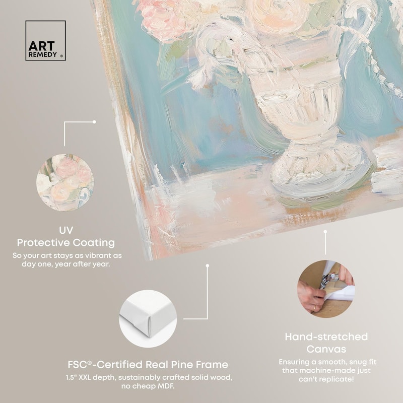 Still Life in Soft Hues I Canvas by Art Remedy, Gallery Wrapped