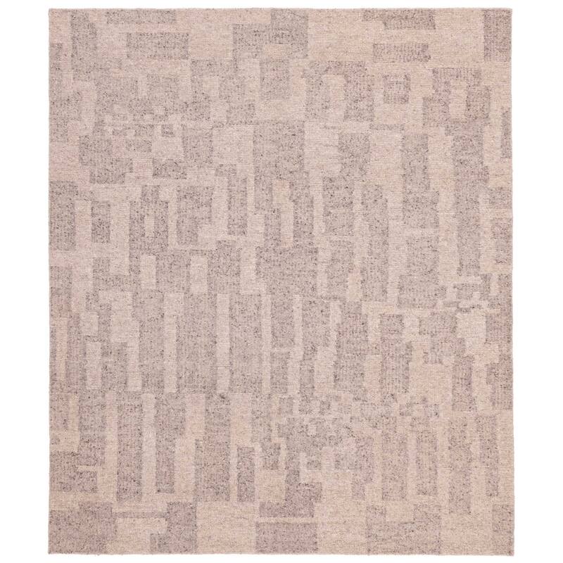 ECARPETGALLERY Hand-knotted Looma Dark Grey Wool Rug - 7'11 x 9'5