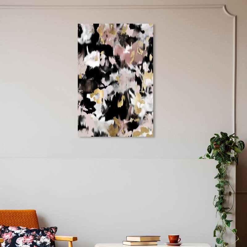 Wynwood Studio Abstract Binatta Pink and Light Pink Modern & Contemporary Wall Art Canvas Print - 30 x 20