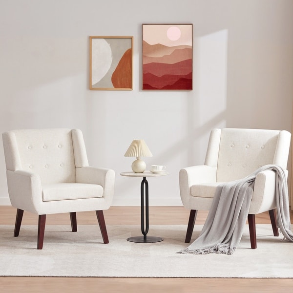 HUIMO Set of 2 Modern Tufted Accent Chair - On Sale - Bed