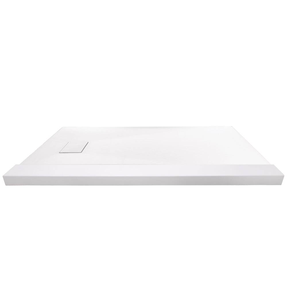 Transolid FZSTR6032 59-1/8" x 32-1/2" Rectangular Shower Base with