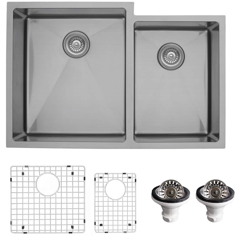 Karran USA EL-78R-PK1 Elite 33" Undermount Double Basin Stainless