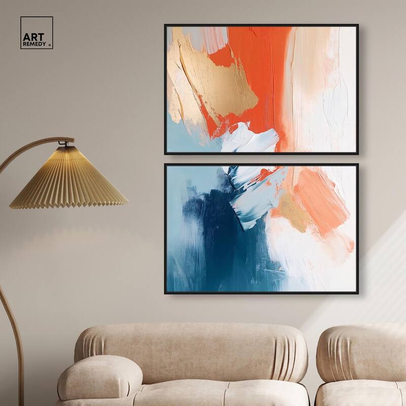 Orange Infusion II Canvas Set of 2 by Art Remedy