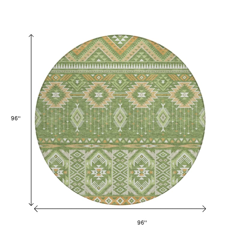HomeRoots Aztec Transitional Rectangle Outdoor Rug
