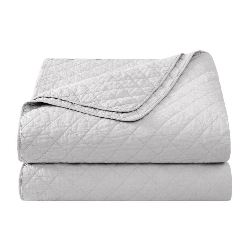 Indigo Hill by HiEnd Accents Cotton Comfort Shabby Chic Bedding Lightweight 3 Piece Quilt Set