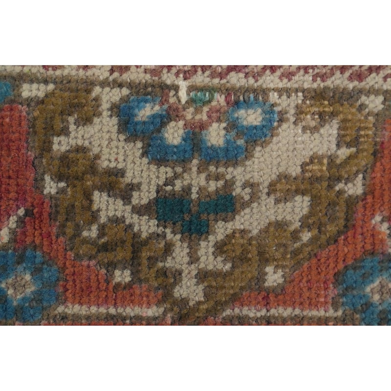 Hand Knotted Oriental 100% Wool Carpet Traditional Floral Oranges & Rust Tabriz Area Rug - 6' 1'' X 4' 6''