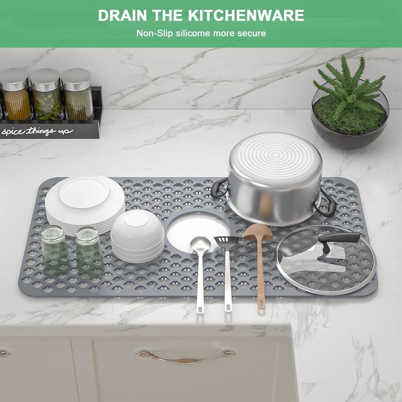 Silicone Sink Mat Sink Protectors for Kitchen Sink