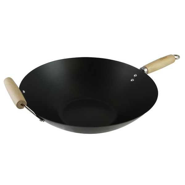 Oster Findley 13.7 in. Carbon Steel Wok. Opens flyout.