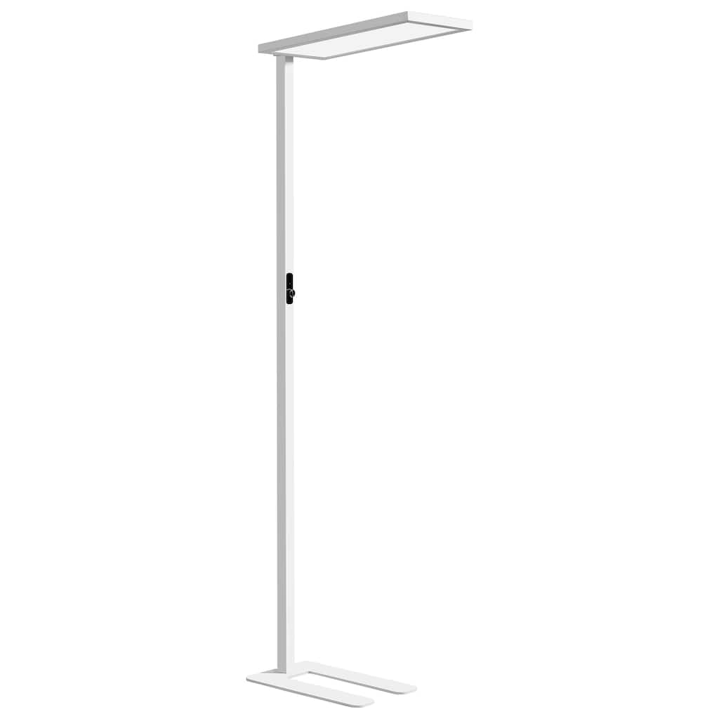 98-In Dimmable LED Reading Floor Lamps 4000K Simple Aluminum Body include LED Bulb-White
